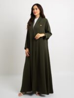 ⁦عباية نص كلوش بكولة زيتي⁩ - الصورة ⁦2⁩