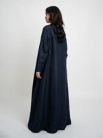 ⁦عباية نص كلوش كتان كحلي⁩ - الصورة ⁦4⁩