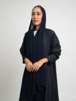 ⁦عباية نص كلوش أوج الليل كحلي⁩ - الصورة ⁦4⁩