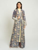 ⁦عباية نص كلوش لازورد كحلي⁩ - الصورة ⁦2⁩