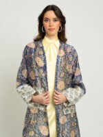 ⁦عباية نص كلوش لازورد كحلي⁩ - الصورة ⁦6⁩