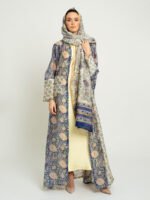 ⁦عباية نص كلوش لازورد كحلي⁩ - الصورة ⁦8⁩