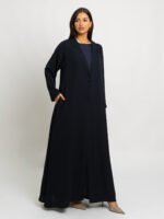 ⁦عباية نص كلوش سوت لف كحلي⁩ - الصورة ⁦4⁩