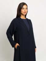 ⁦عباية نص كلوش سوت لف كحلي⁩ - الصورة ⁦6⁩