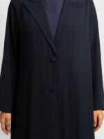 ⁦عباية نص كلوش سوت لف كحلي⁩ - الصورة ⁦7⁩