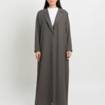 عباية بدون طرحة سوت بني مرمد