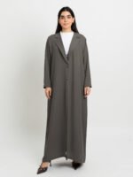 عباية بدون طرحة سوت بني مرمد