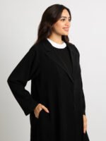 ⁦عباية نص كلوش سوت لف أسود⁩ - الصورة ⁦6⁩