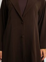 ⁦عباية نص كلوش سوت لف بني⁩ - الصورة ⁦7⁩