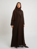 ⁦عباية نص كلوش سوت لف بني⁩ - الصورة ⁦8⁩