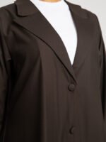 ⁦عباية نص كلوش سوت بني⁩ - الصورة ⁦5⁩