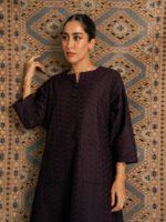 ⁦جلابية نص كلوش ركامة موف⁩ - الصورة ⁦8⁩