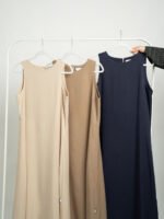 ⁦بكج التوفير الأساسية فساتين طويلة تحت العباية بدون أكمام⁩ - الصورة ⁦4⁩