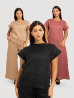 بكج التوفير الضرورية تحت العباية كتان طبيعي 100%