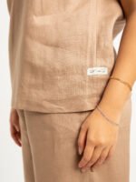 ⁦طقم كتان خفيف موكا⁩ - الصورة ⁦6⁩